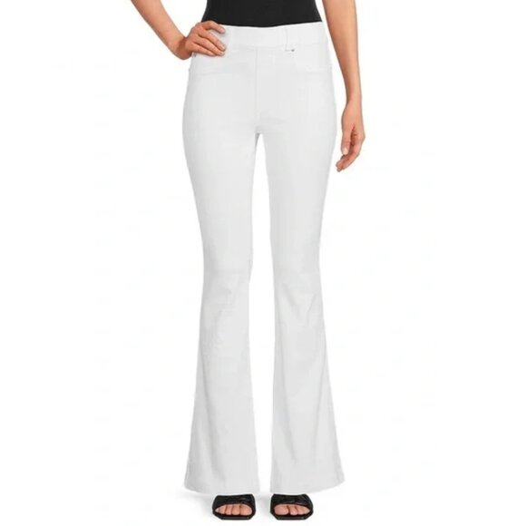 Spanx NWT White Flare Leg Jeans Sz Large